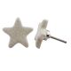 Cream Star Crackle Ceramic Knob
